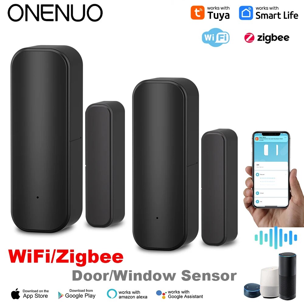 Smart Home Outdoor - Tuya WiFi/ZigBee Door Window Sensor Smart