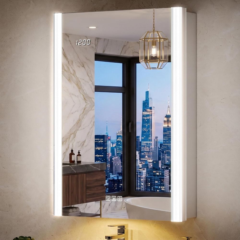 Smart Night Light - 20x32 Lighted Medicine Cabinet Mirror with