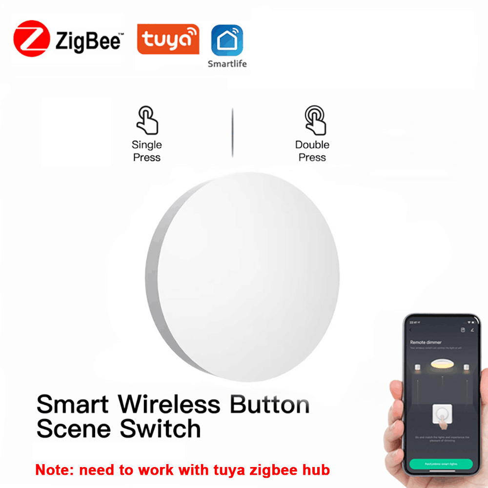 Smart Home Outdoor - Tuya ZigBee Button Scene Switch Intelligent