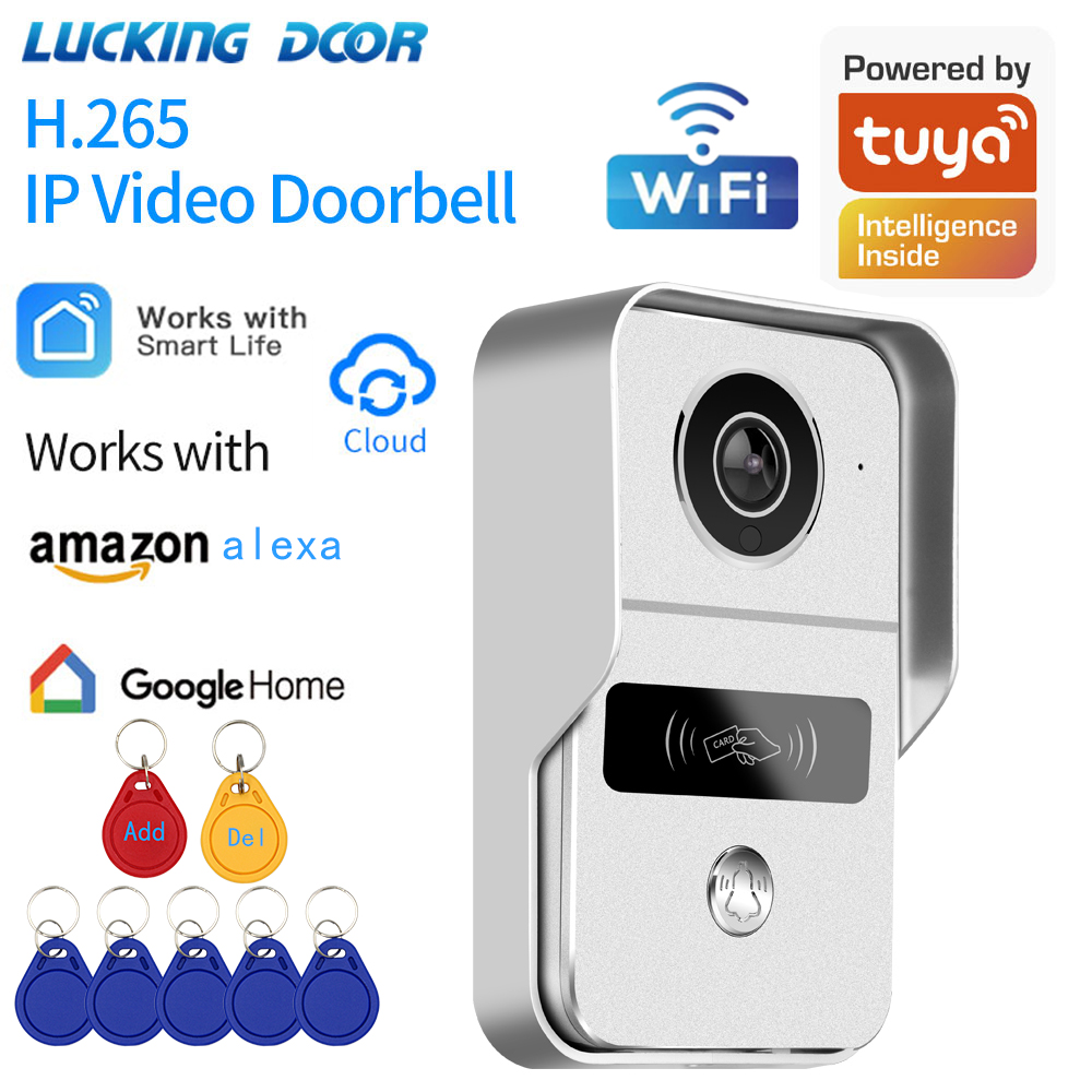 Smart Home Battery Camera - Tuya Smart 1080P Doorbell Camera WiFi