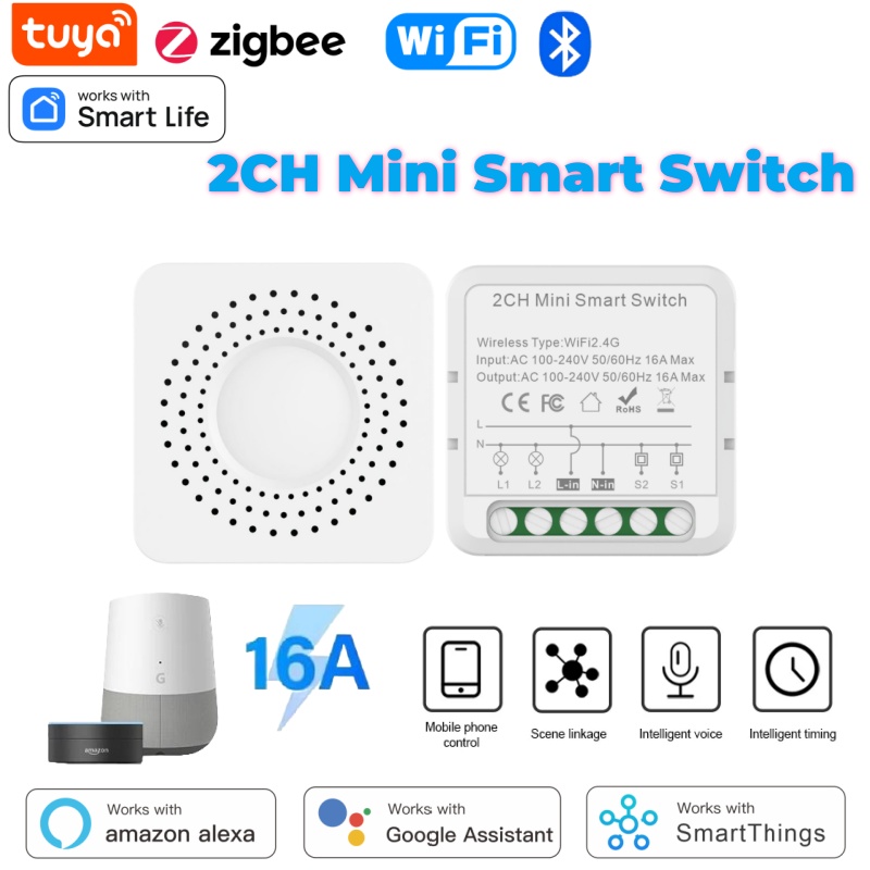 Tuya Wifi Socket - Tuya Mini Smart Switch WiFi 1-2-3-4Gang