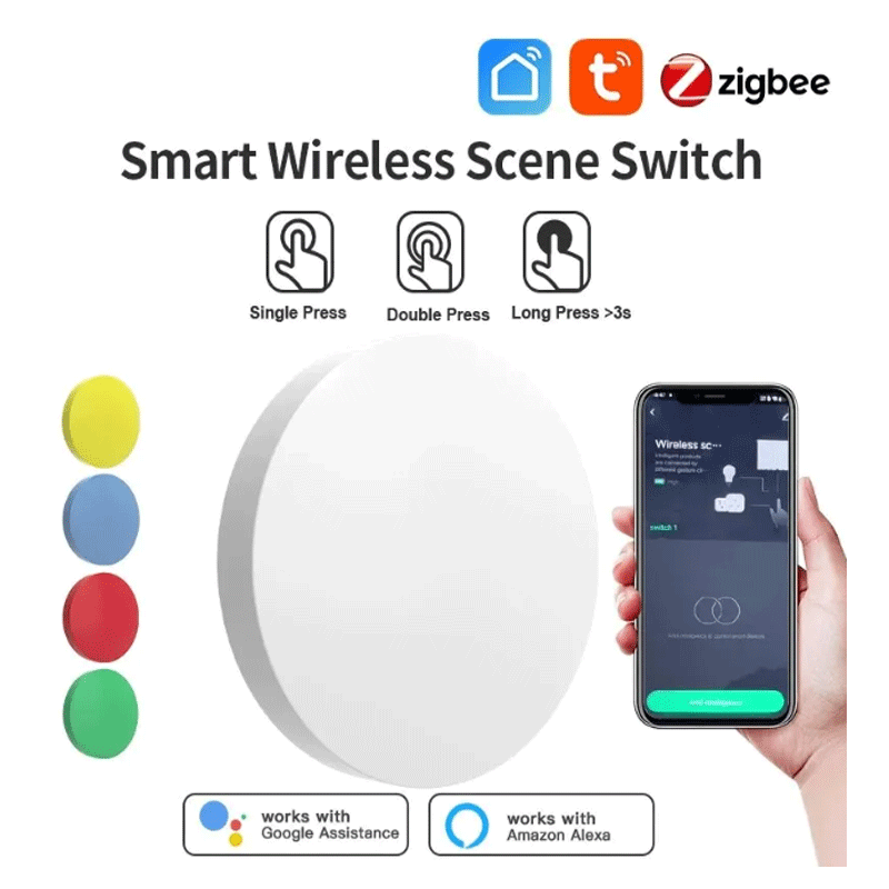 Tuya ZigBee Smart Wireless But - đánh giá và giá Tuya Smart Switch