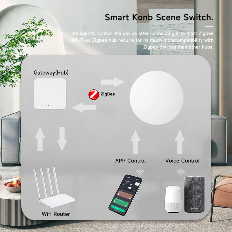 Tuya ZigBee Smart Wireless But - đánh giá và giá Tuya Smart Switch