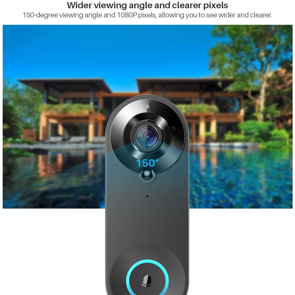 Tuya 1080P Wireless WIFI Doorb - đánh giá và giá Smart Home Battery Camera