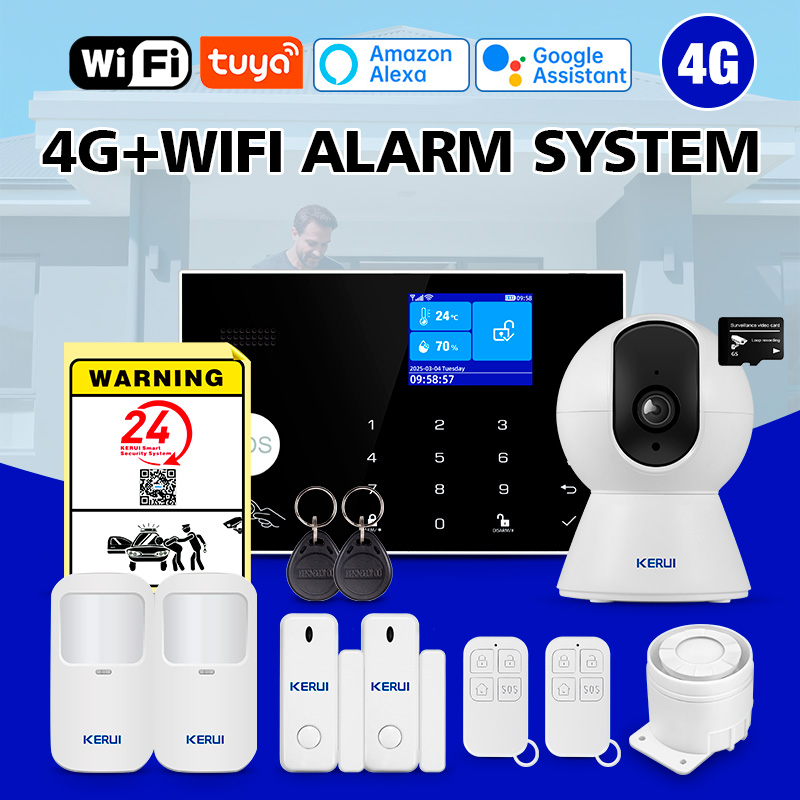 KERUI WiFi+4G Home Alarm with  - đánh giá và giá Smart Home Keyboard