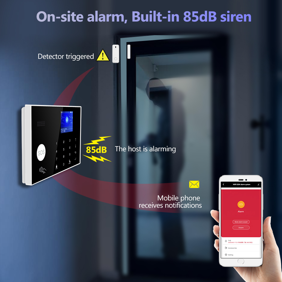 KERUI WiFi+4G Home Alarm with  - đánh giá và giá Smart Home Keyboard