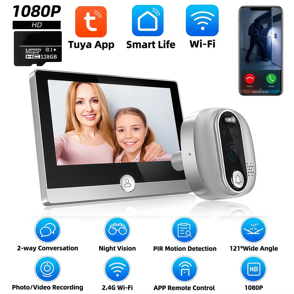 Tuya 1080P WiFi Door Bell Came - đánh giá và giá Smart Home Battery Camera