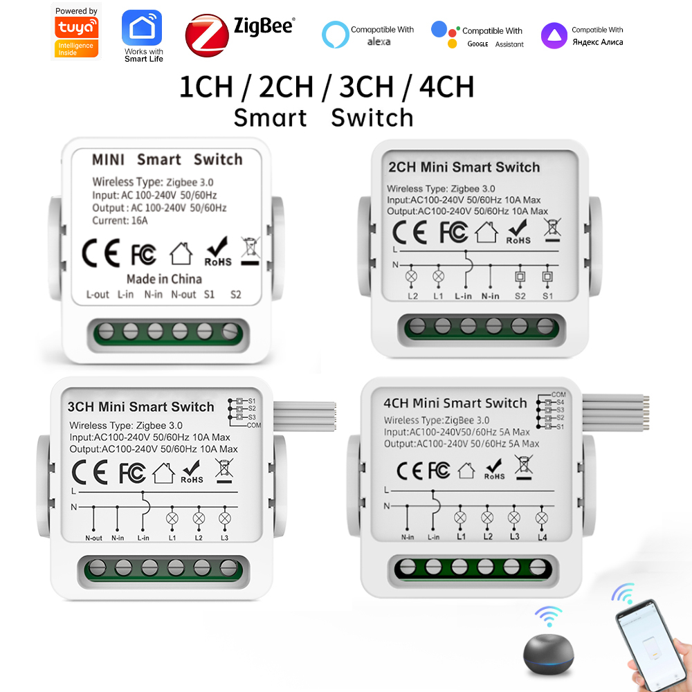 Tuya Zigbee 3.0 Smart Switch 1 - đánh giá và giá Smart Home Lighting Control