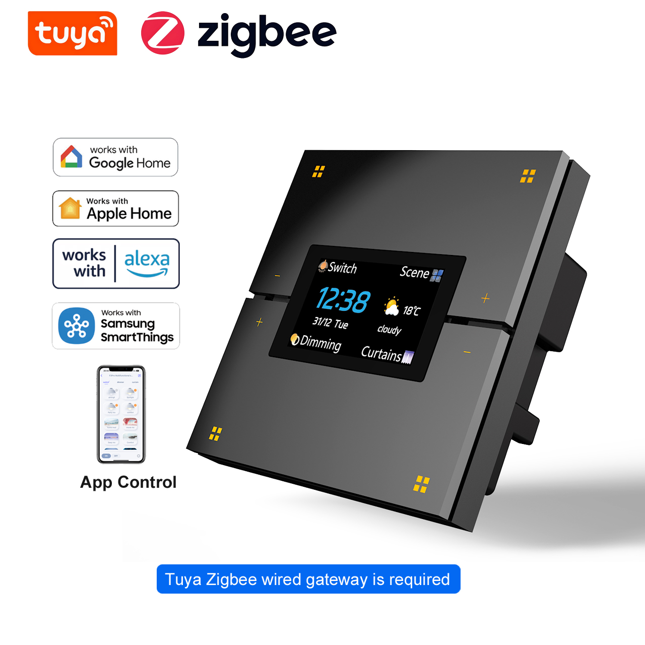 M9 Pro 8-Button UK Tuya Smart  - đánh giá và giá Smart Home Lighting Control