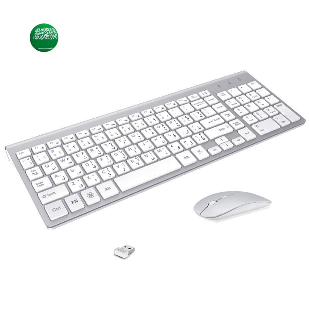 Tiếng Ả Rập Nhân Vật 2.4G Slim - đánh giá và giá Smart Home Keyboard
