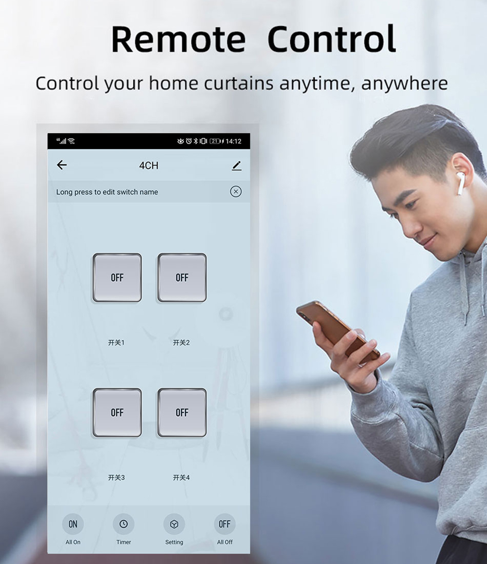 Tuya 4CH Zigbee Switch Relay M - đánh giá và giá Tuya Smart Switch