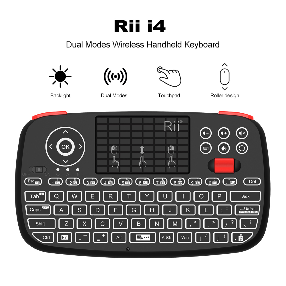 Rii I4 Mini BT Bàn Phím Không  - đánh giá và giá Smart Home Keyboard