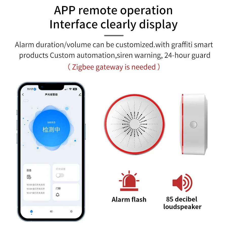Tuya WiFi ZigBee Alarm Siren S - đánh giá và giá Smart Home Ecosystems